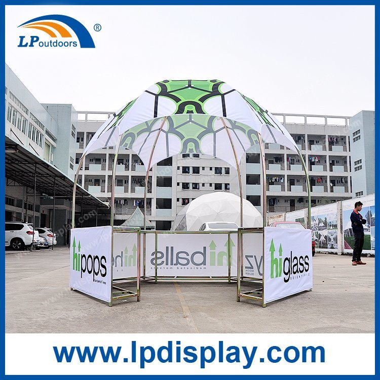 Customized logo Dia 10ft Hexagonal Display Booth Tent for Advertising Exhibition