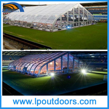 Large 40X55m Clear Curved Sports Tent For Tennis Game
